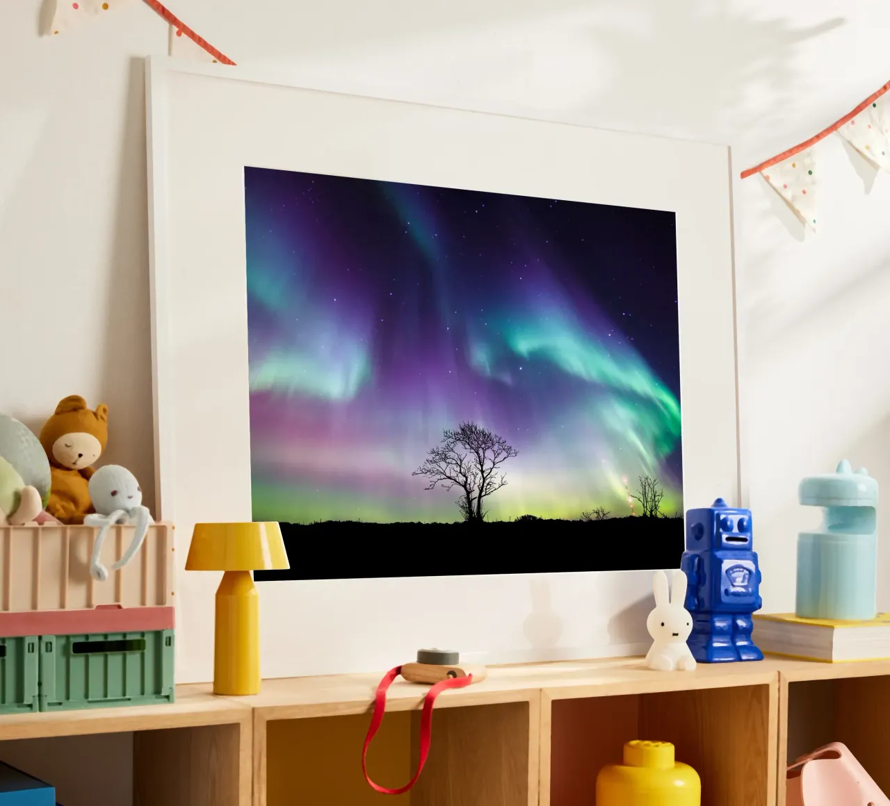 Fantasy Sky tree poster con telaio in legno da Musadad Shop