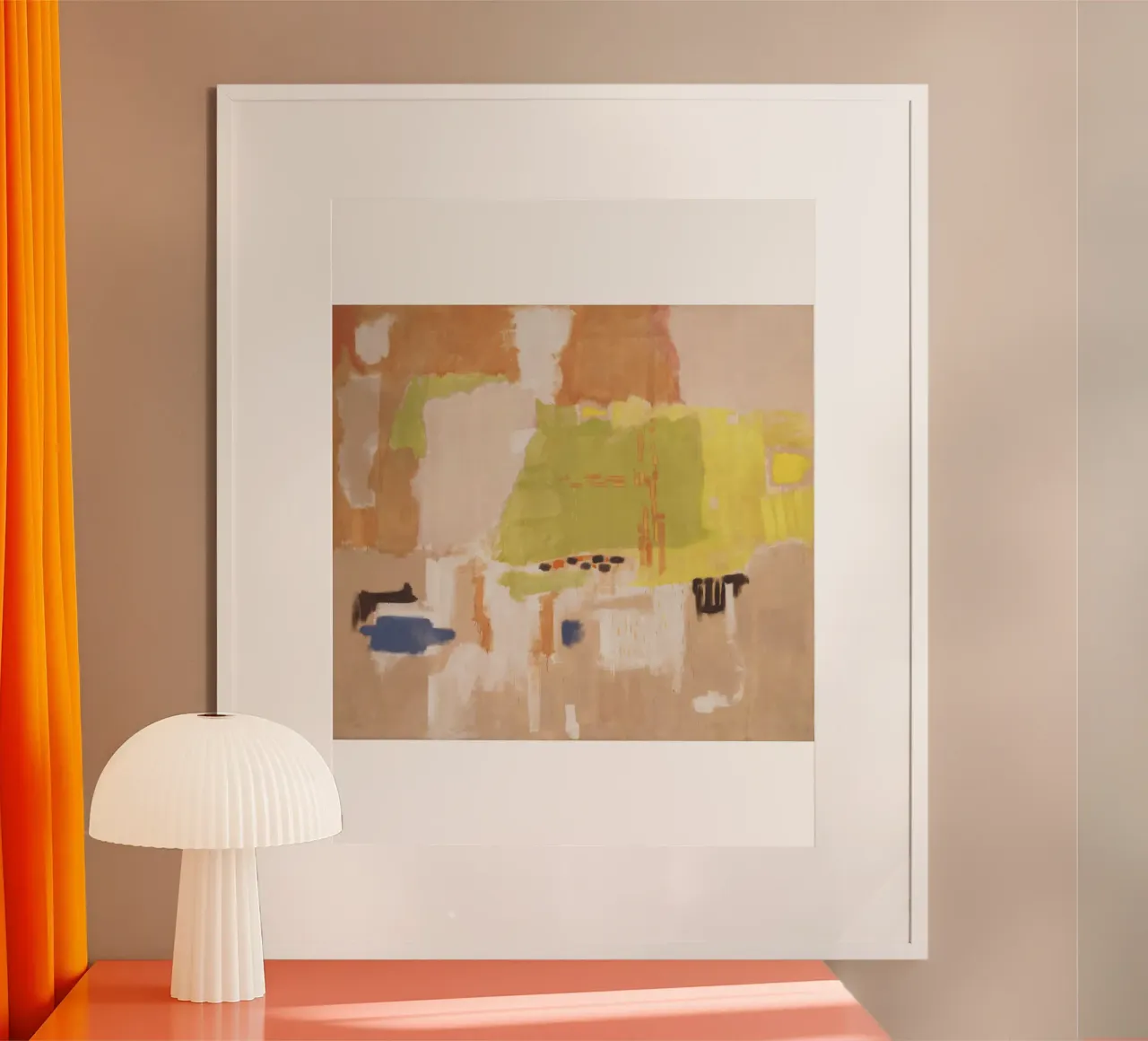 Mark Rothko Rosso e rosa su rosa, 1953 poster con telaio in legno da Spencer Farrell2