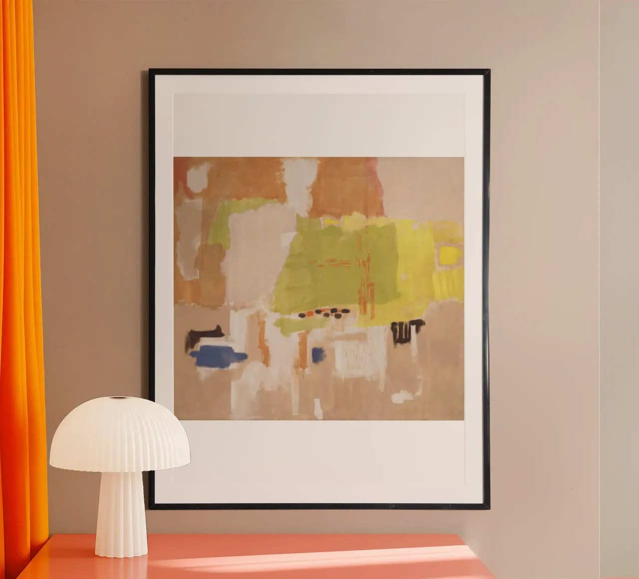 Mark Rothko Rosso e rosa su rosa, 1953 poster con telaio in legno da Spencer Farrell2