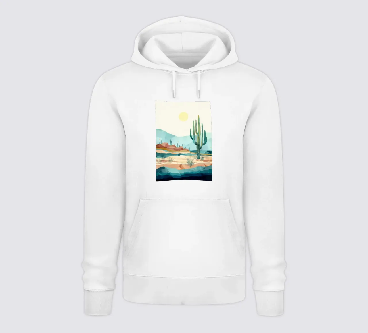 Golden Horizon - A Desert in Bloom and Color felpa con cappuccio da Dune