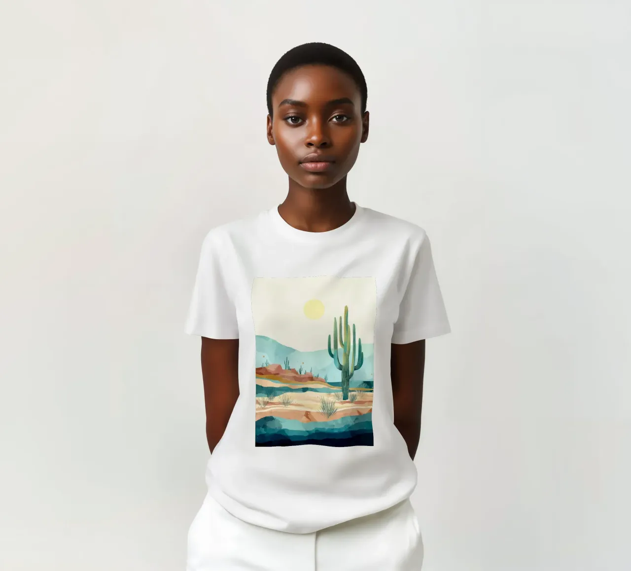 Golden Horizon - A Desert in Bloom and Color t-shirt da Dune