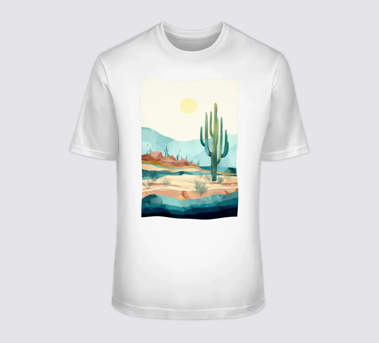 Golden Horizon - A Desert in Bloom and Color t-shirt da Dune