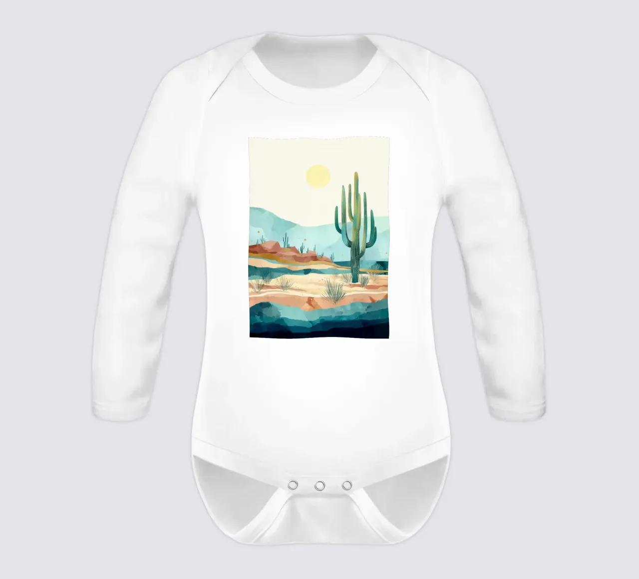 Golden Horizon - A Desert in Bloom and Color body neonato maniche lunghe da Dune