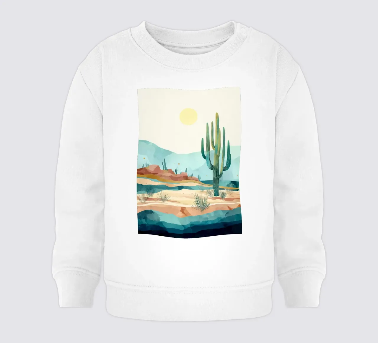 Golden Horizon - A Desert in Bloom and Color felpa neonato da Dune