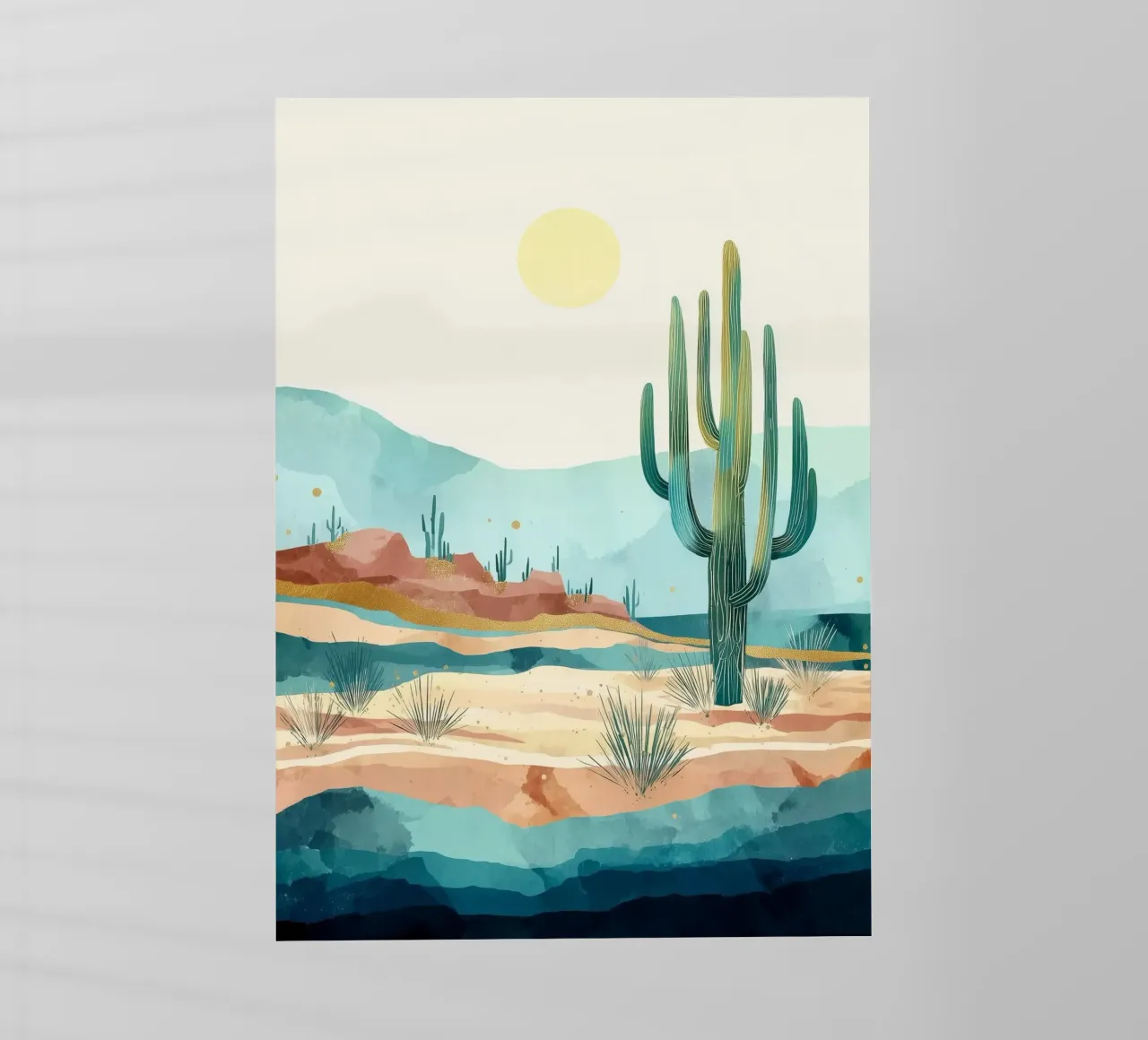 Golden Horizon - A Desert in Bloom and Color pellicola backlit da Dune