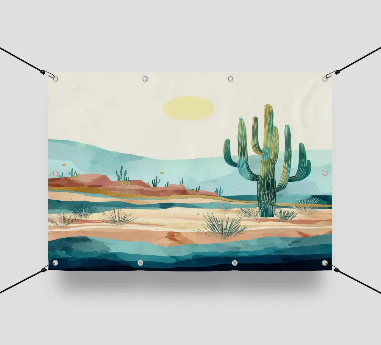 Golden Horizon - A Desert in Bloom and Color telo in pvc da Dune