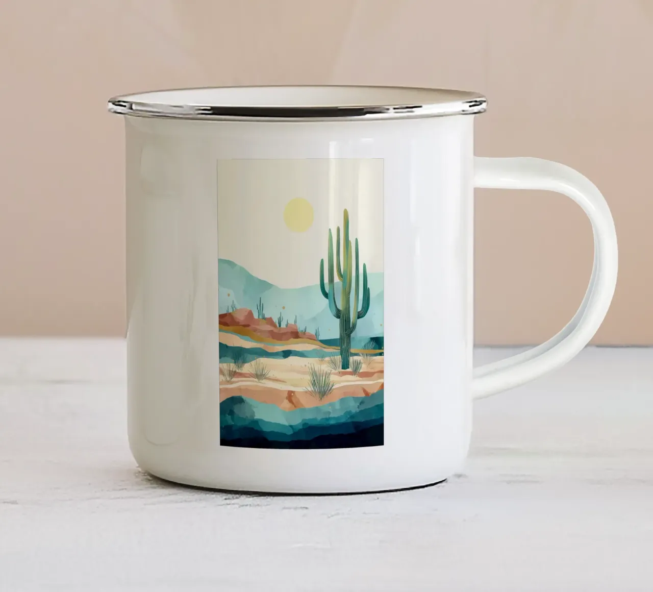 Golden Horizon - A Desert in Bloom and Color tazza in smalto da Dune