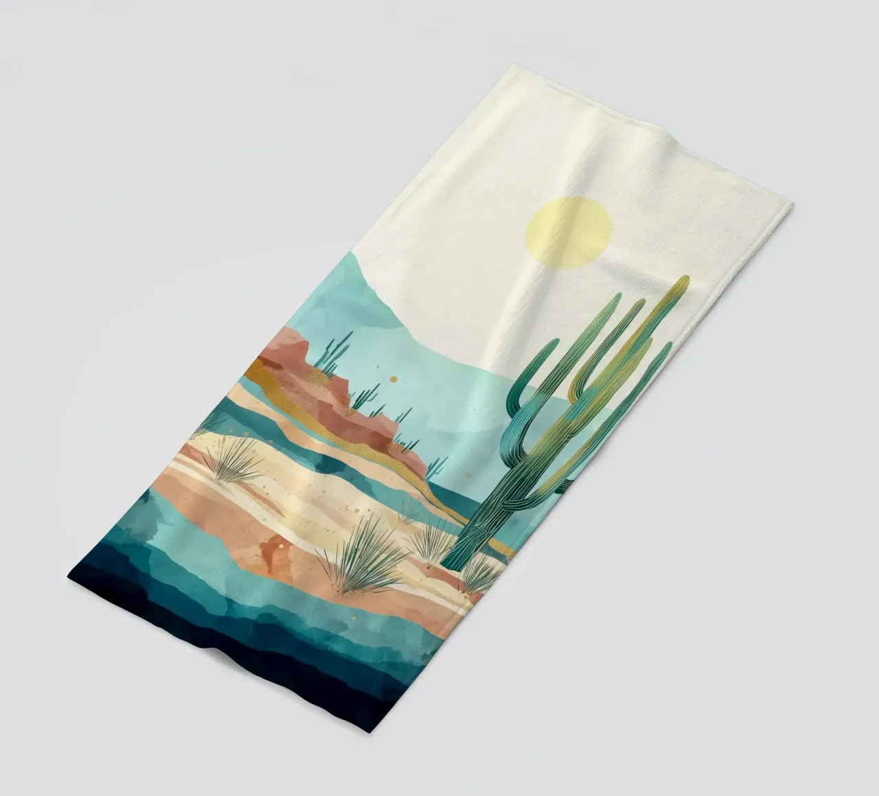 Golden Horizon - A Desert in Bloom and Color telo mare da Dune