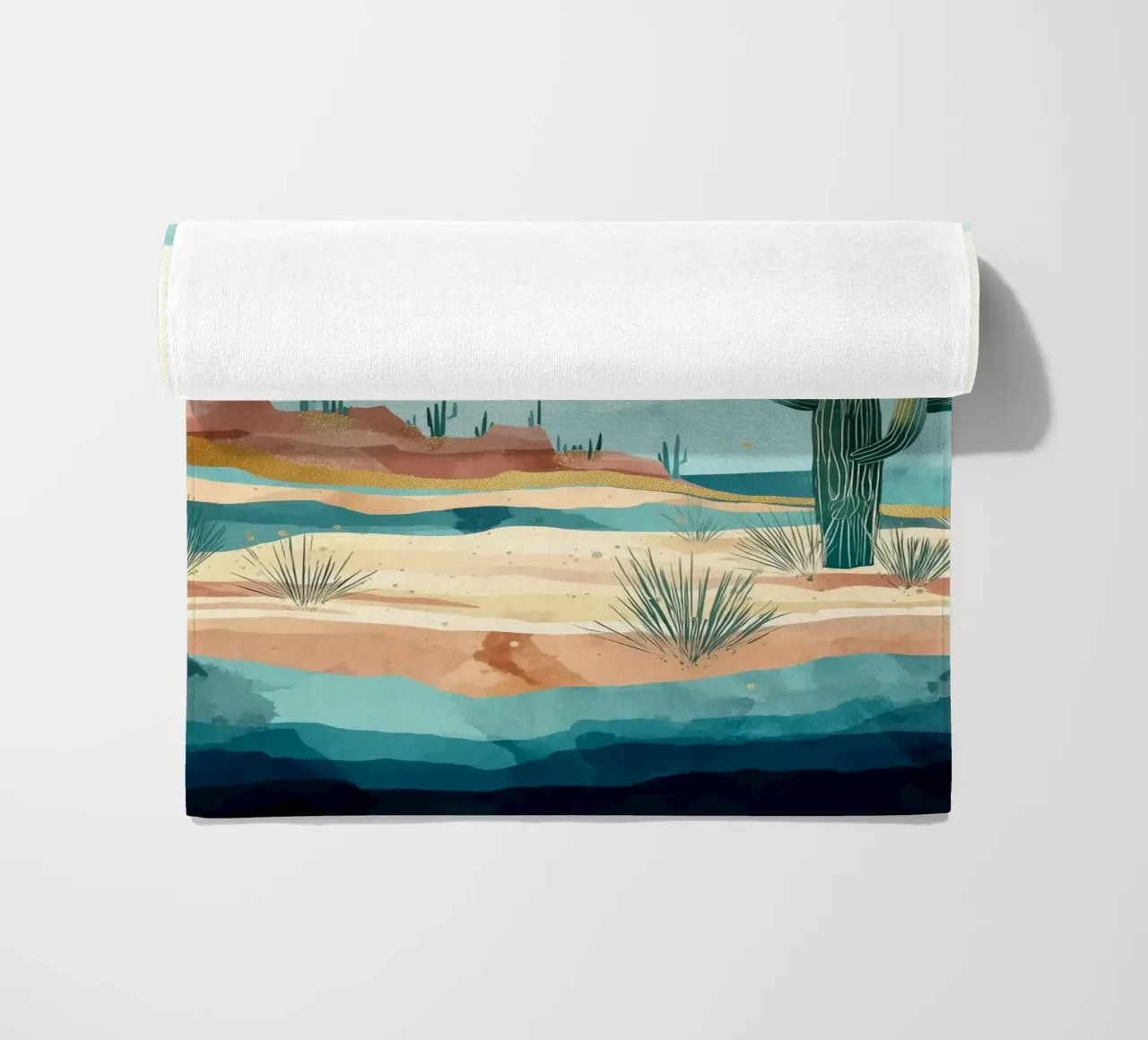 Golden Horizon - A Desert in Bloom and Color telo mare da Dune