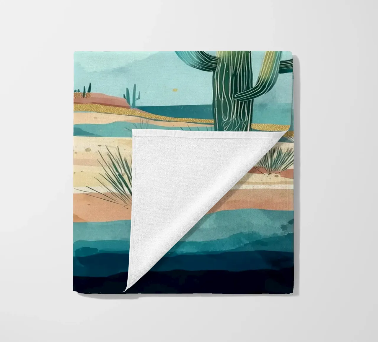 Golden Horizon - A Desert in Bloom and Color telo mare da Dune