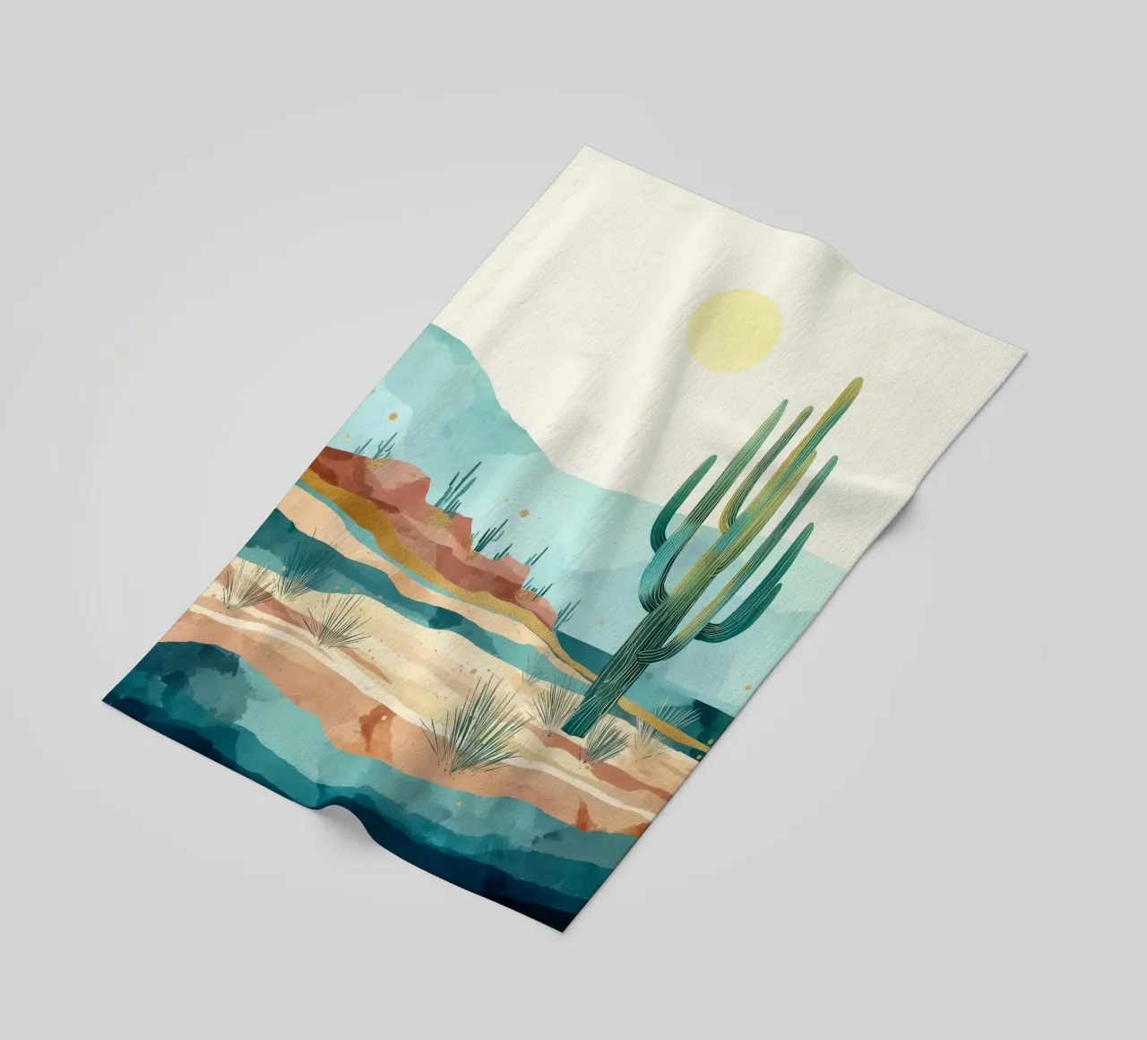 Golden Horizon - A Desert in Bloom and Color telo mare da Dune