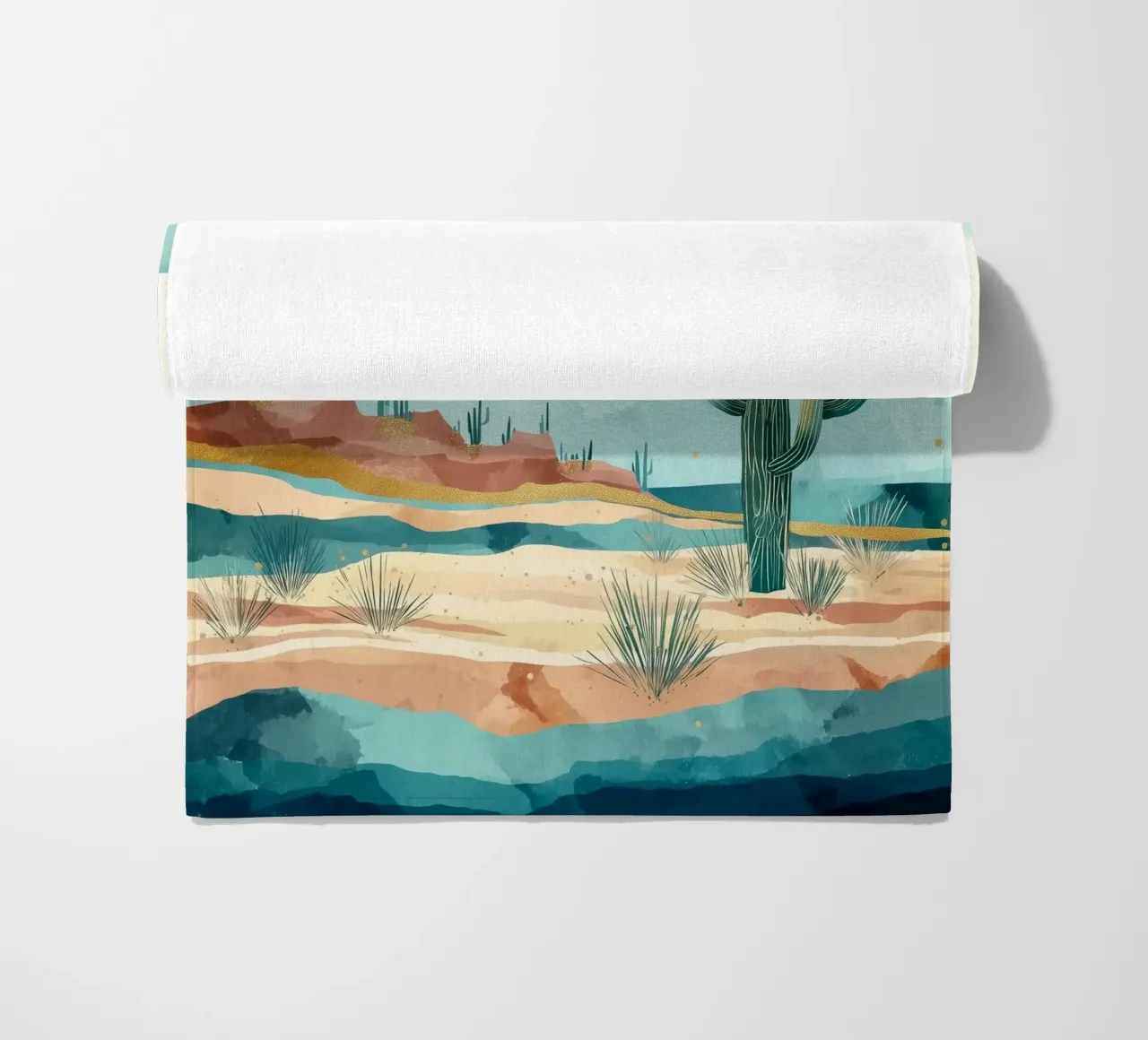 Golden Horizon - A Desert in Bloom and Color telo mare da Dune