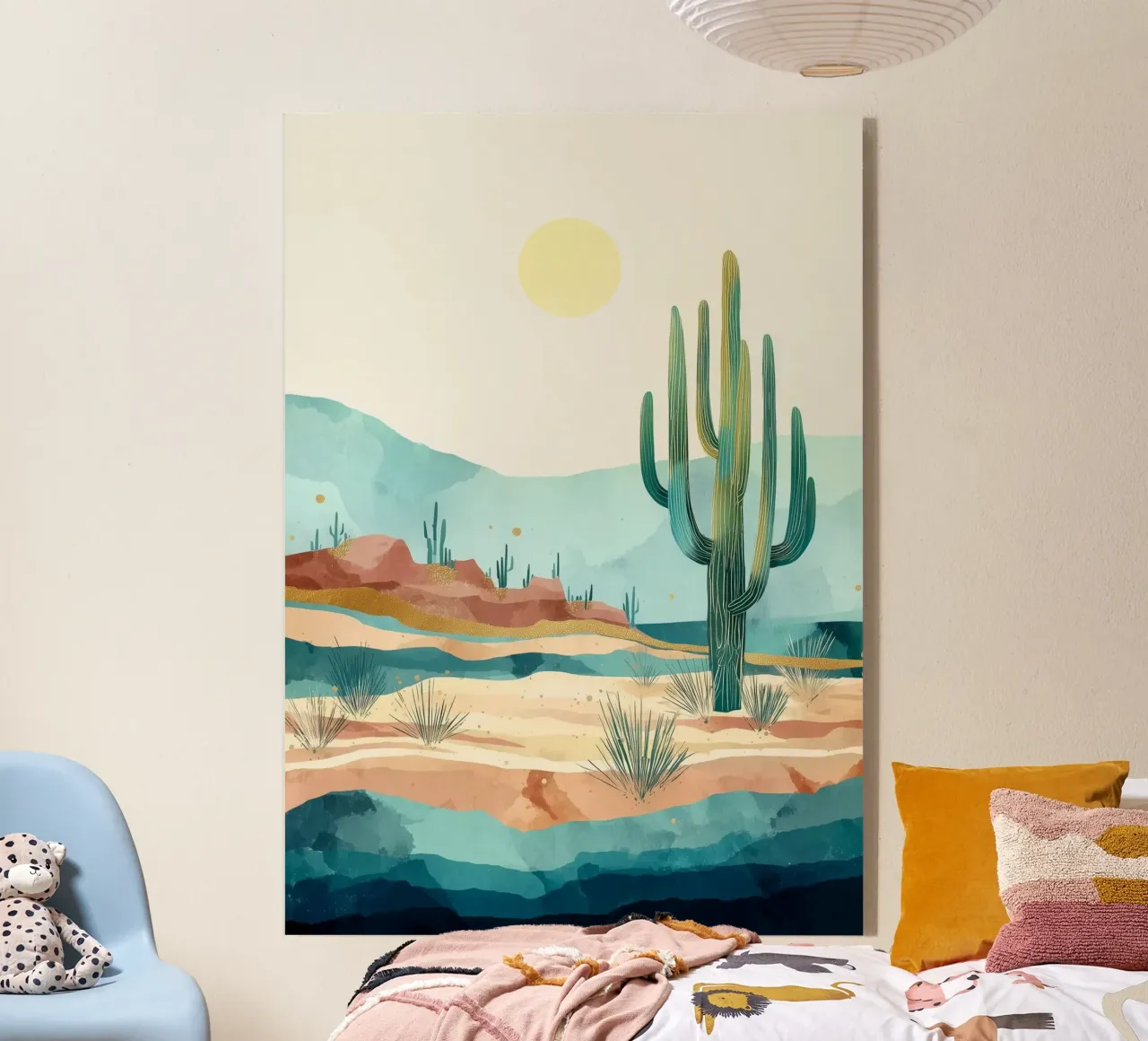 Golden Horizon - A Desert in Bloom and Color metacrilato de Dune