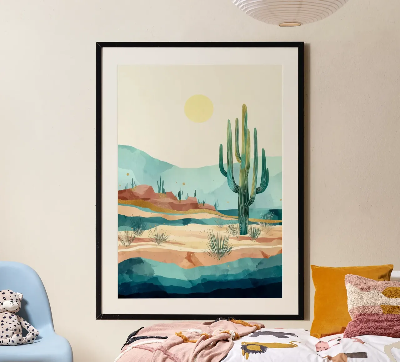 Golden Horizon - A Desert in Bloom and Color poster da Dune