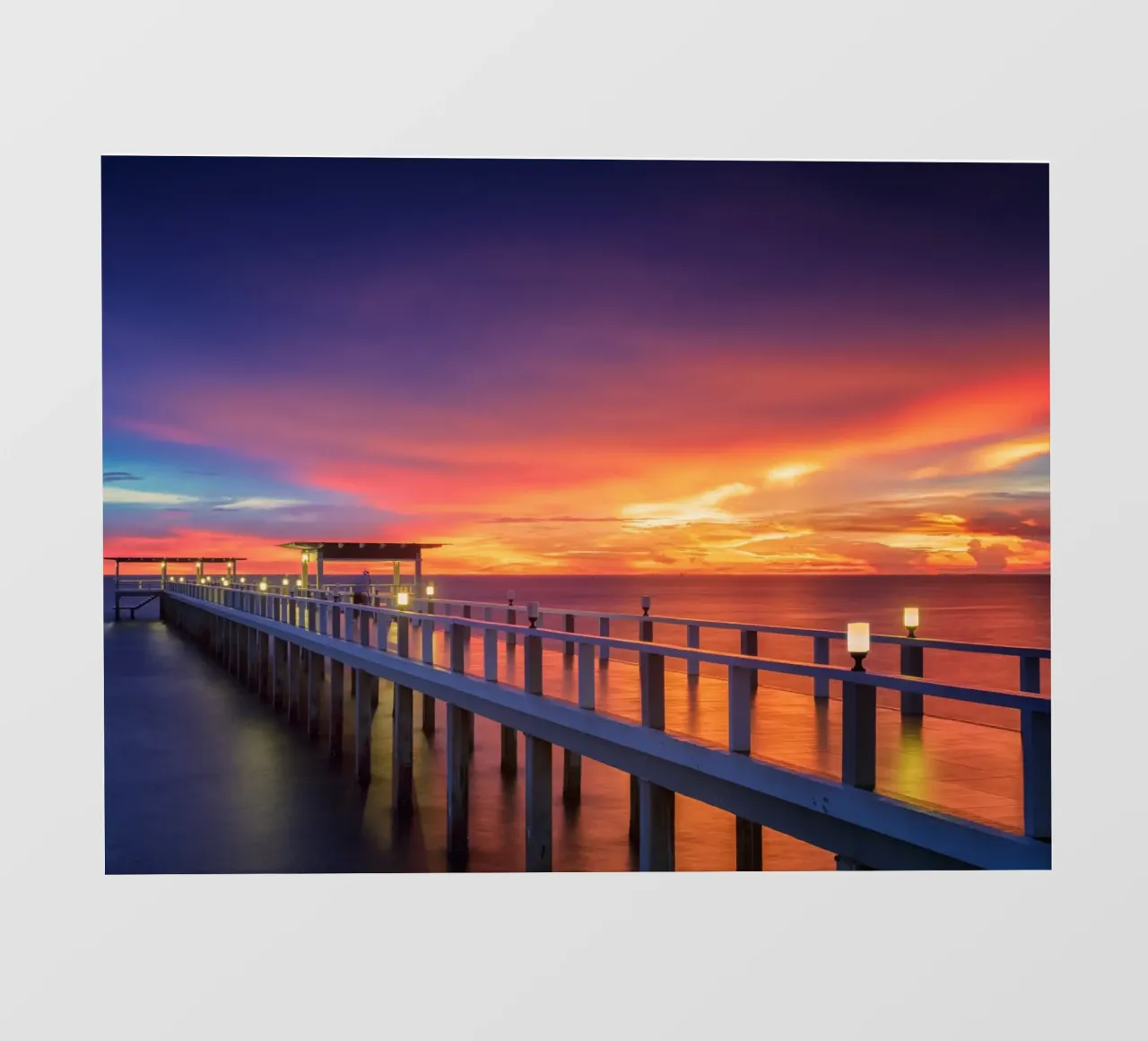 Sunset in beach telo in pvc da Musadad Shop