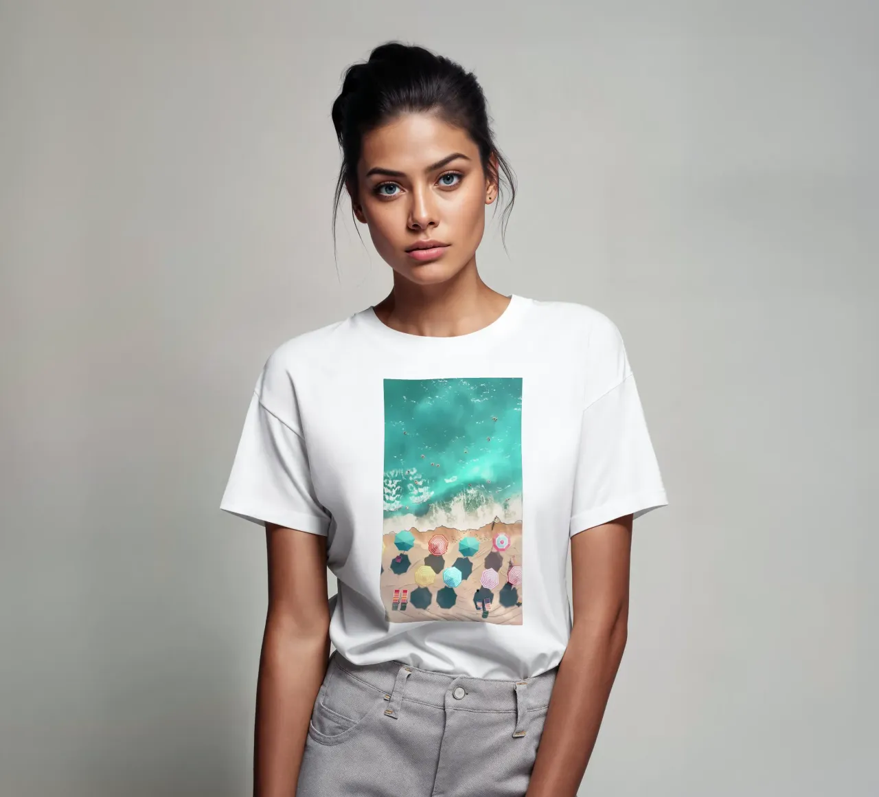 illustrazione della spiaggia t-shirt da grime shop