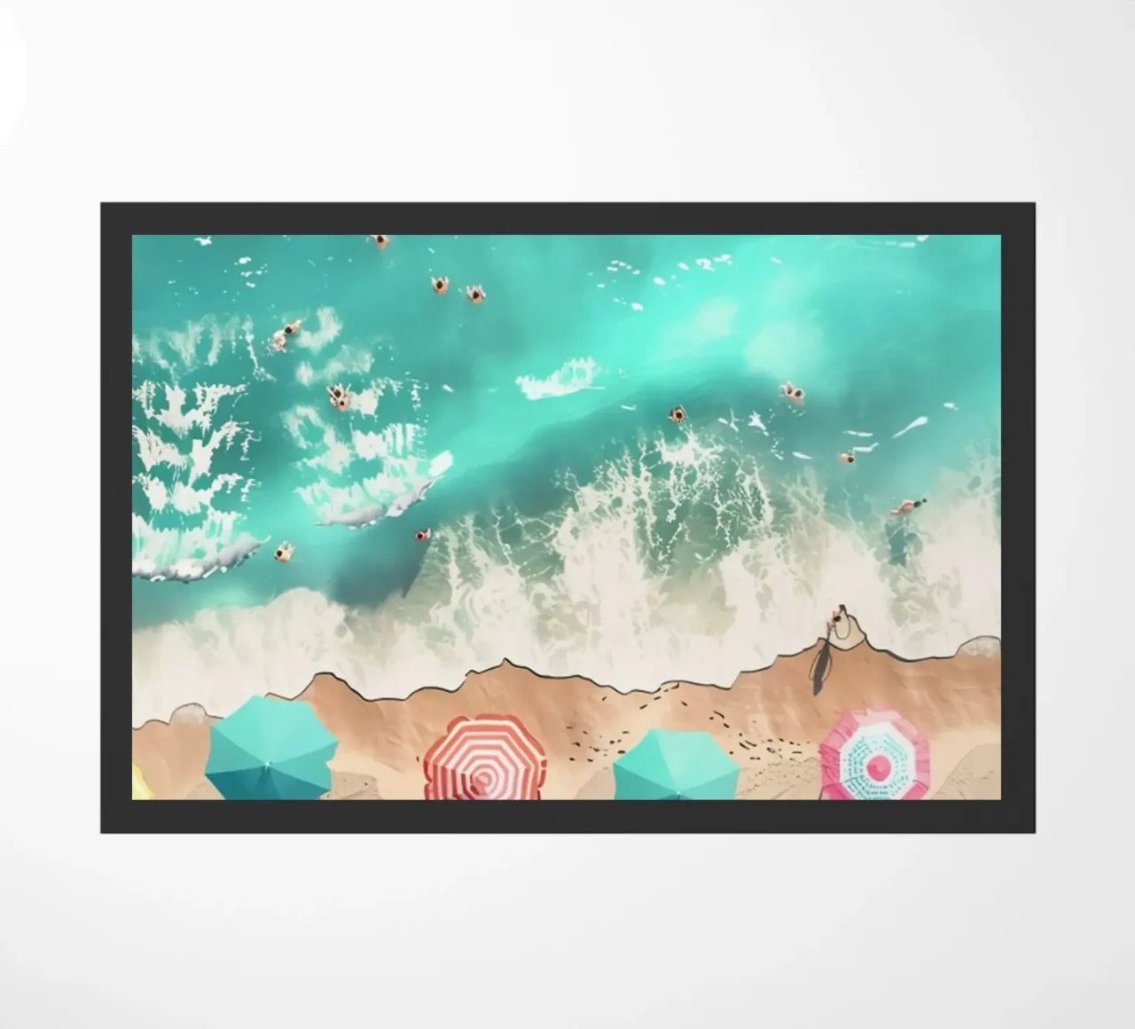 illustrazione della spiaggia zerbino da grime shop