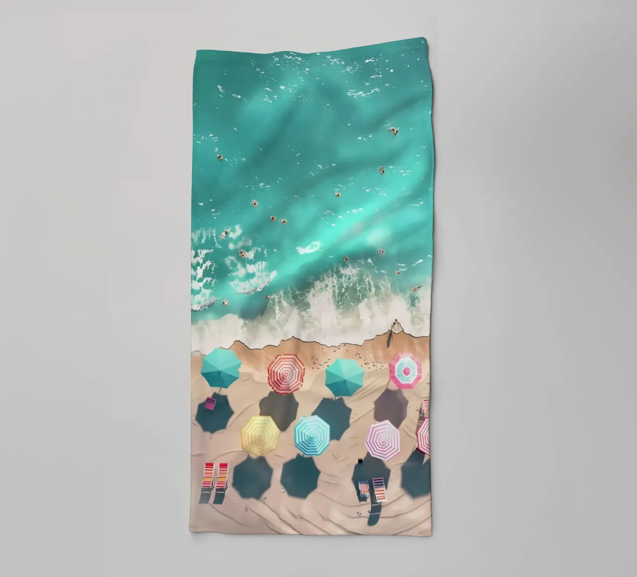 illustrazione della spiaggia asciugamano da bagno da grime shop