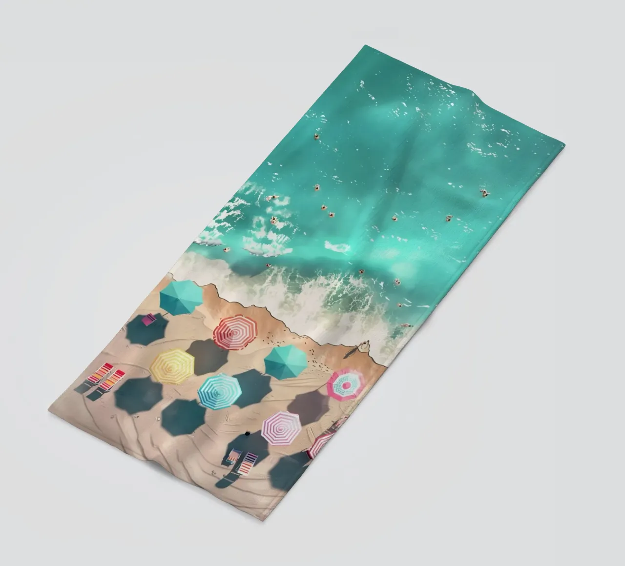 illustrazione della spiaggia telo mare da grime shop