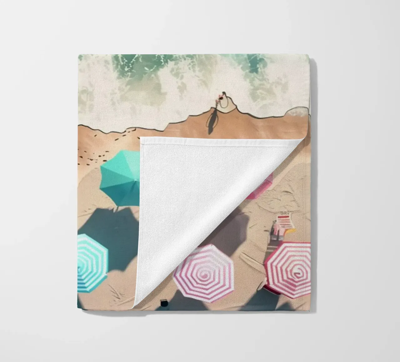 illustrazione della spiaggia telo mare da grime shop