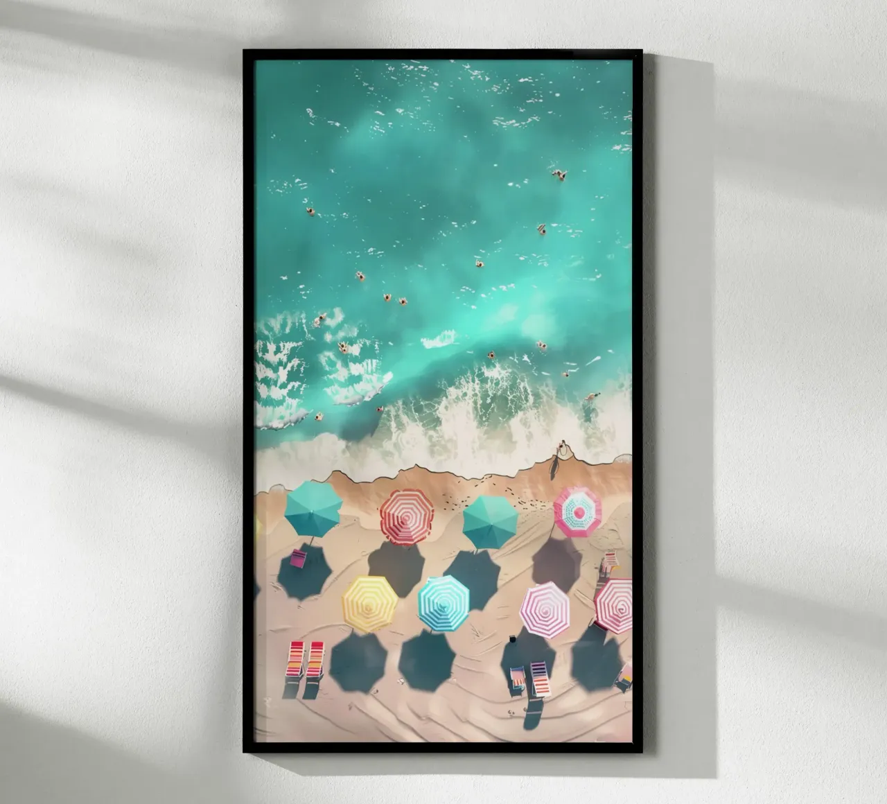 illustrazione della spiaggia carta hahnemühle da grime shop
