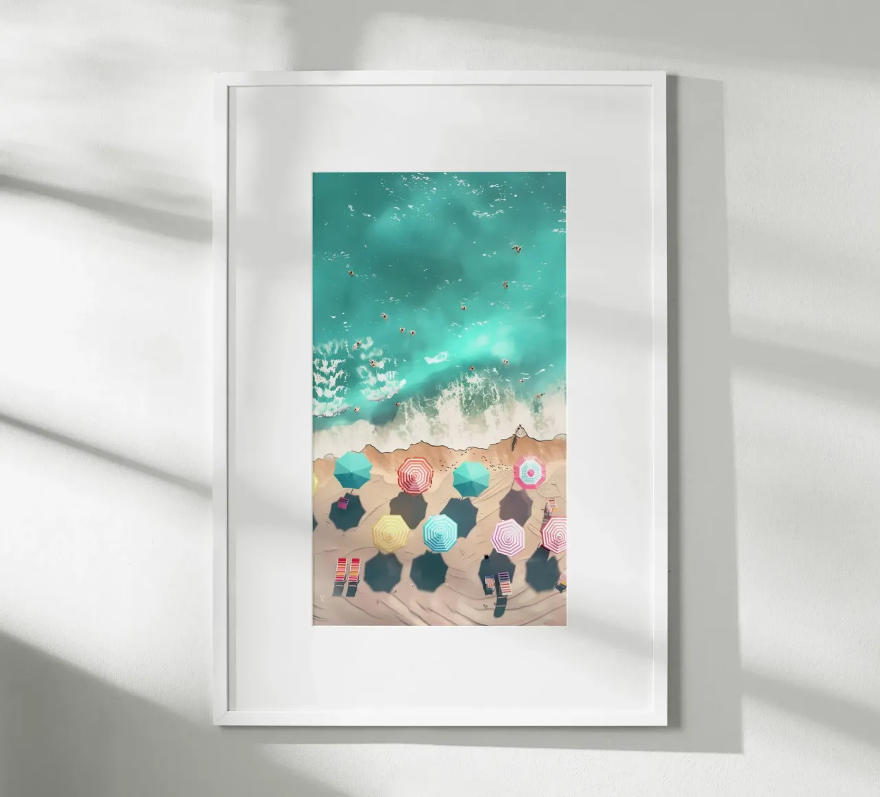 illustrazione della spiaggia carta hahnemühle da grime shop