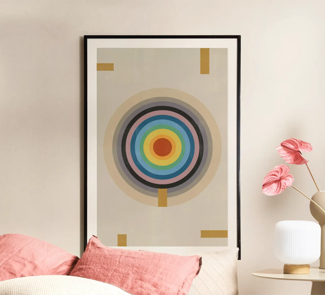 Punto di equilibrio poster con telaio in alluminio da The Miuus Studio