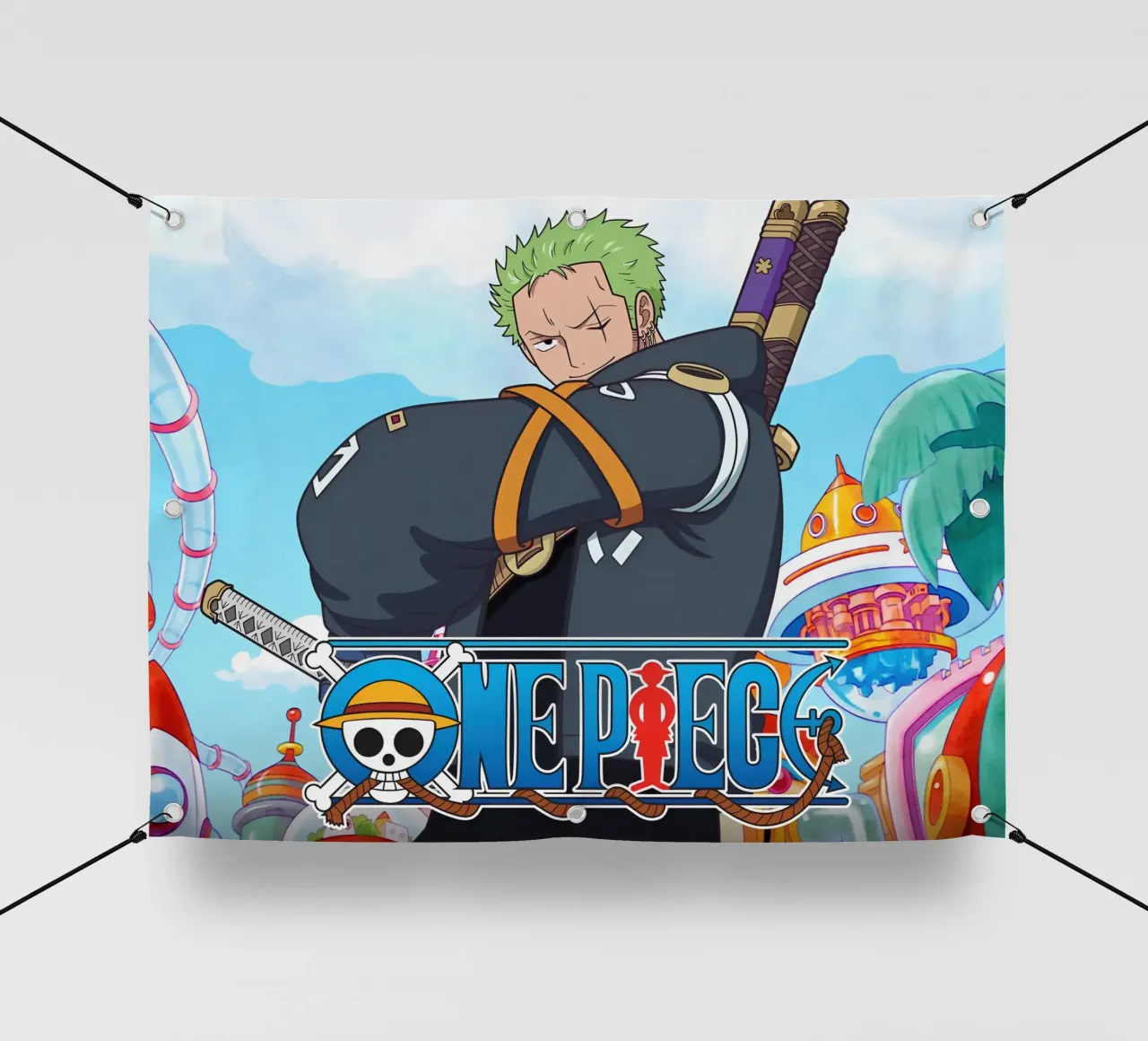 Zoro one piece character telo in pvc da Musadad Shop