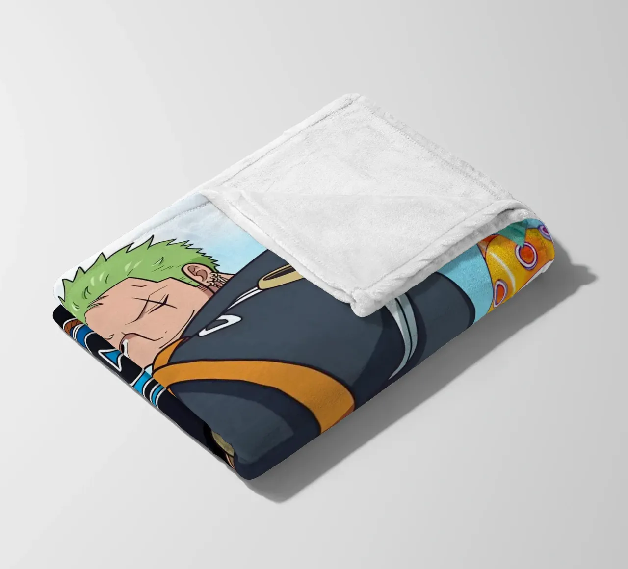 Zoro one piece character coperta in pile da Musadad Shop