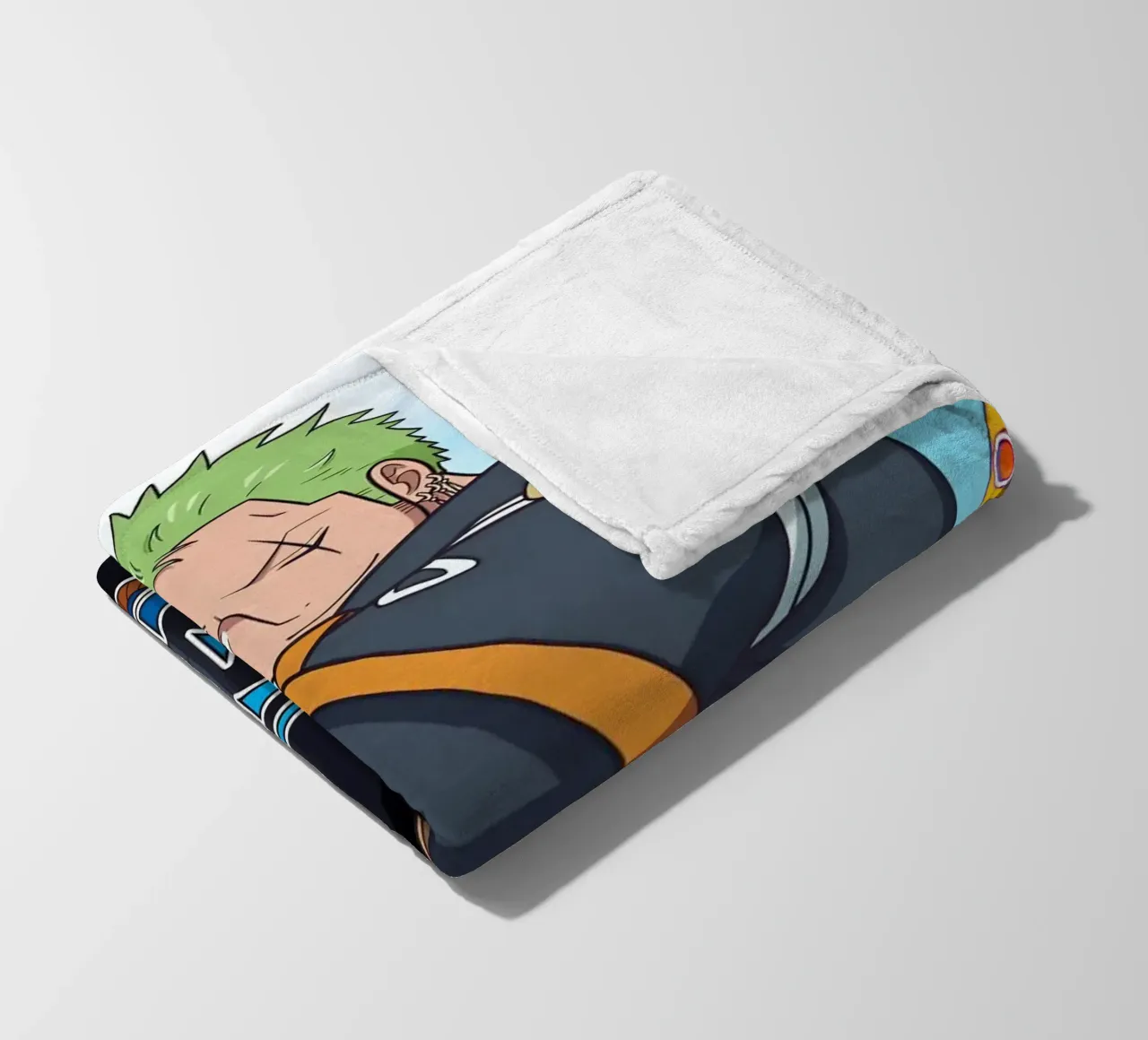 Zoro one piece character coperta in pile da Musadad Shop