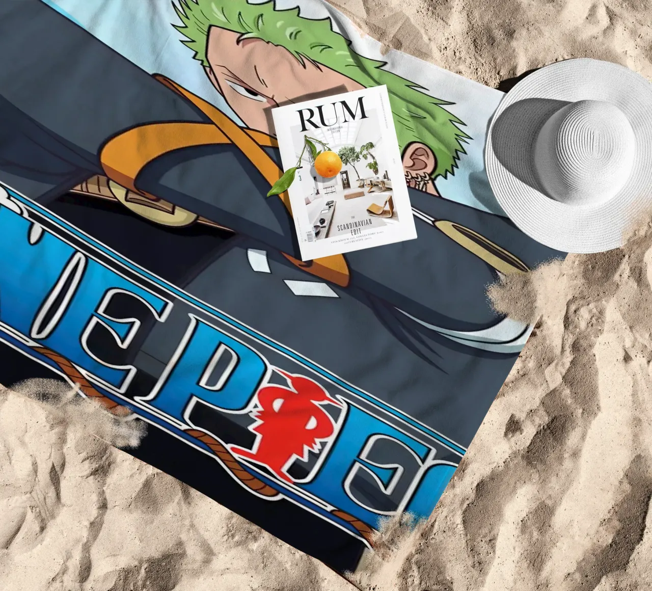 Zoro one piece character telo mare da Musadad Shop
