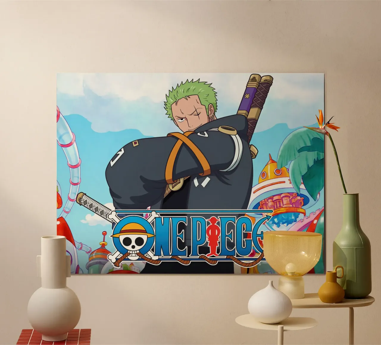 Zoro one piece character carta hahnemühle da Musadad Shop