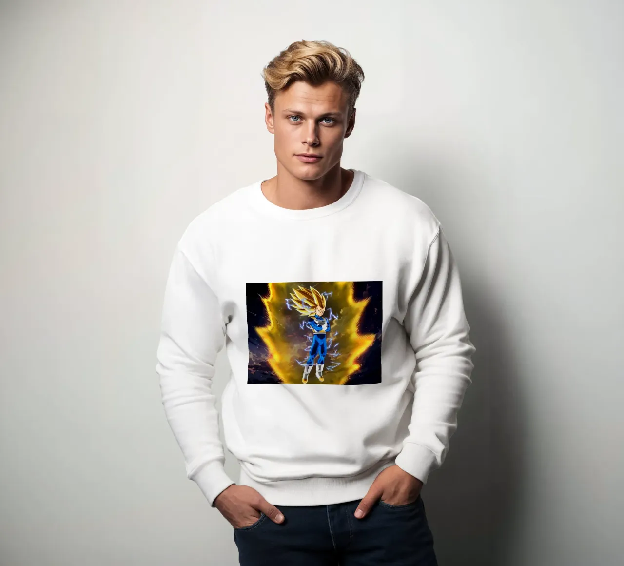 Vegeta super saiyan felpa da Musadad Shop