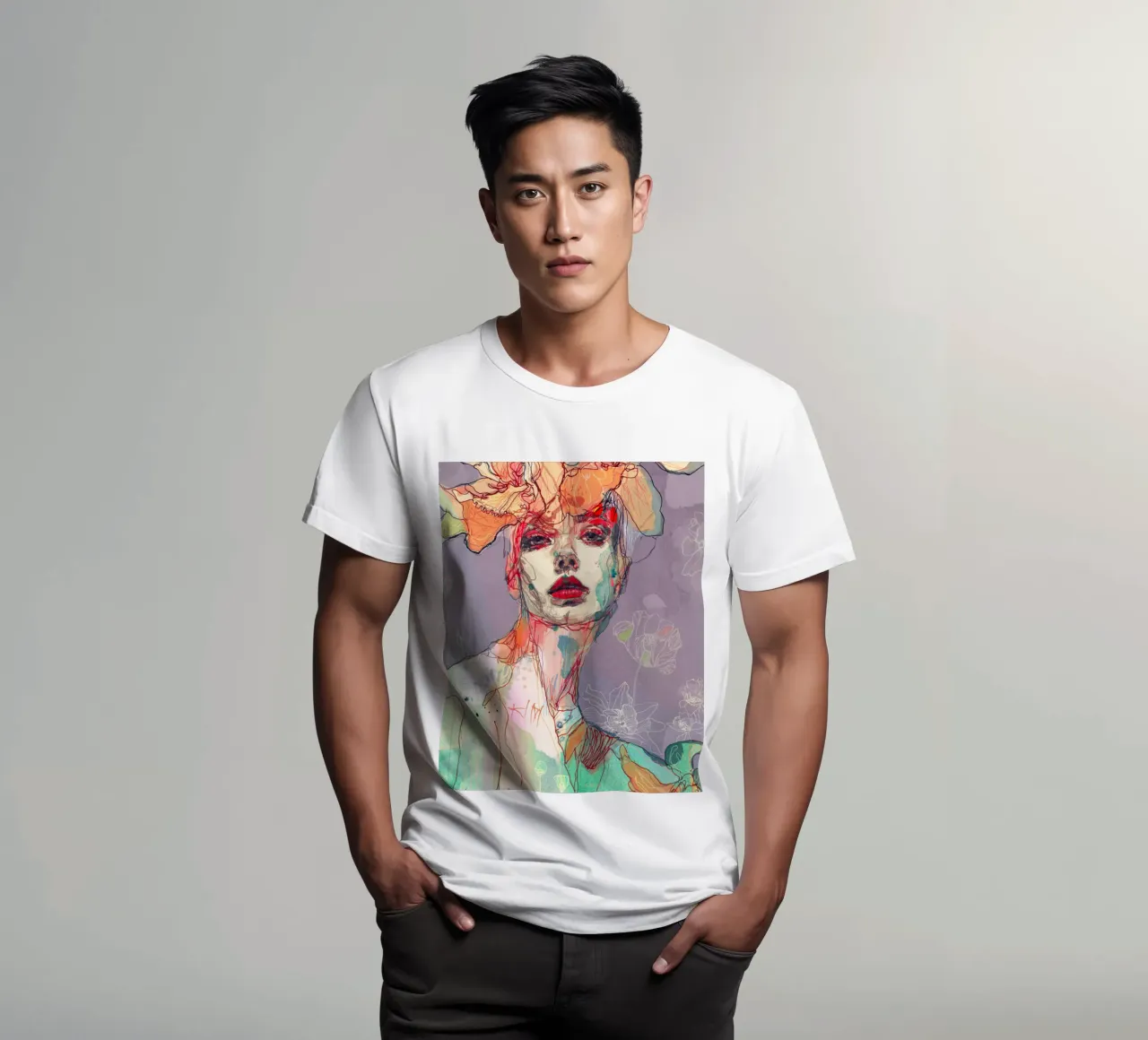 something I wait t-shirt da Giulio Iurissevich