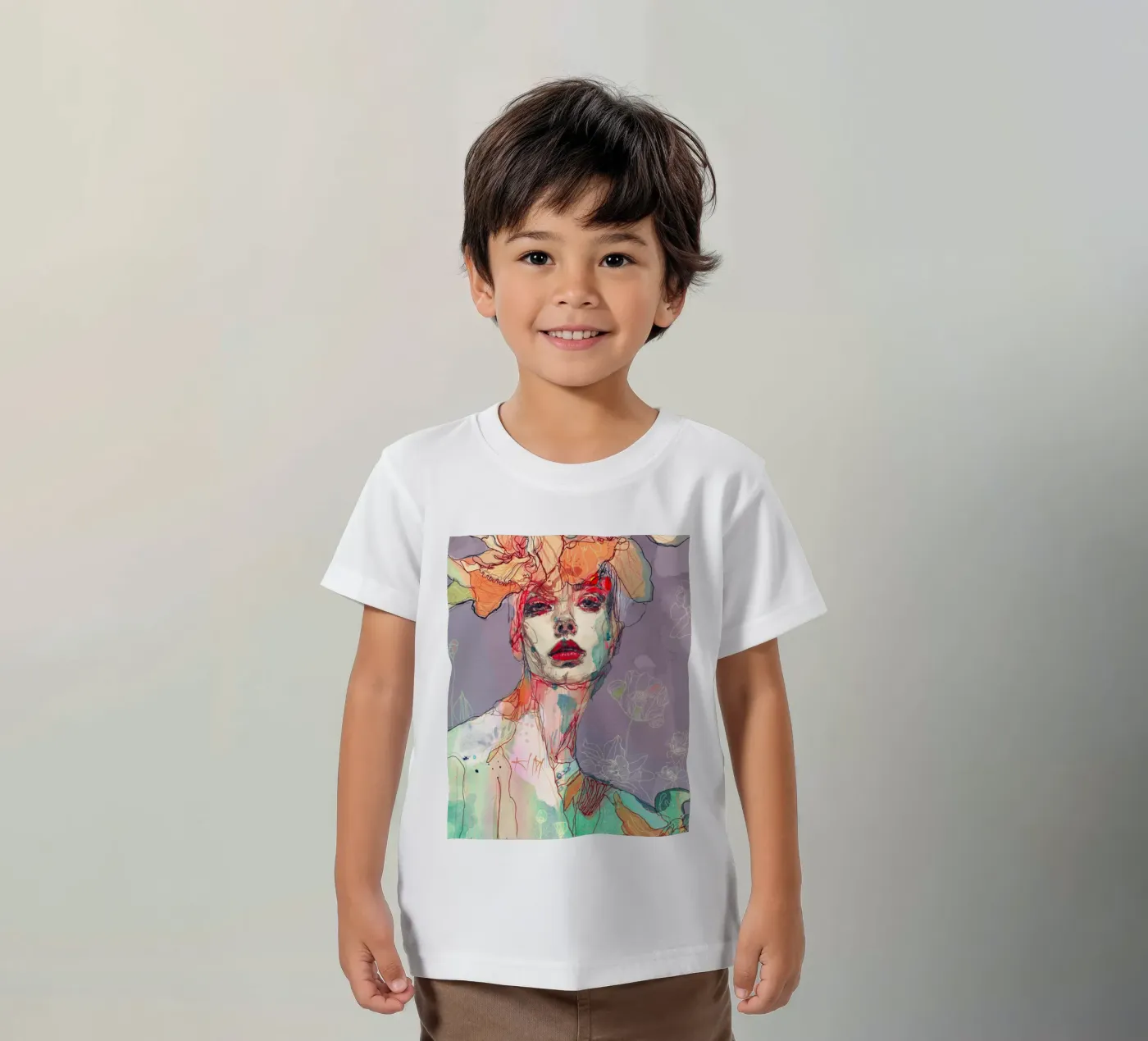 something I wait kinder t-shirt van Giulio Iurissevich