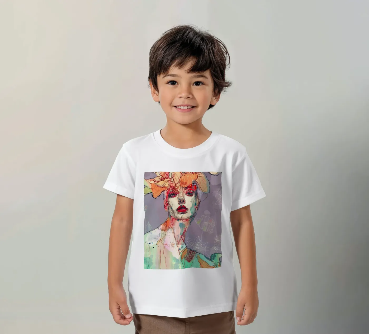 something I wait kinder t-shirt van Giulio Iurissevich
