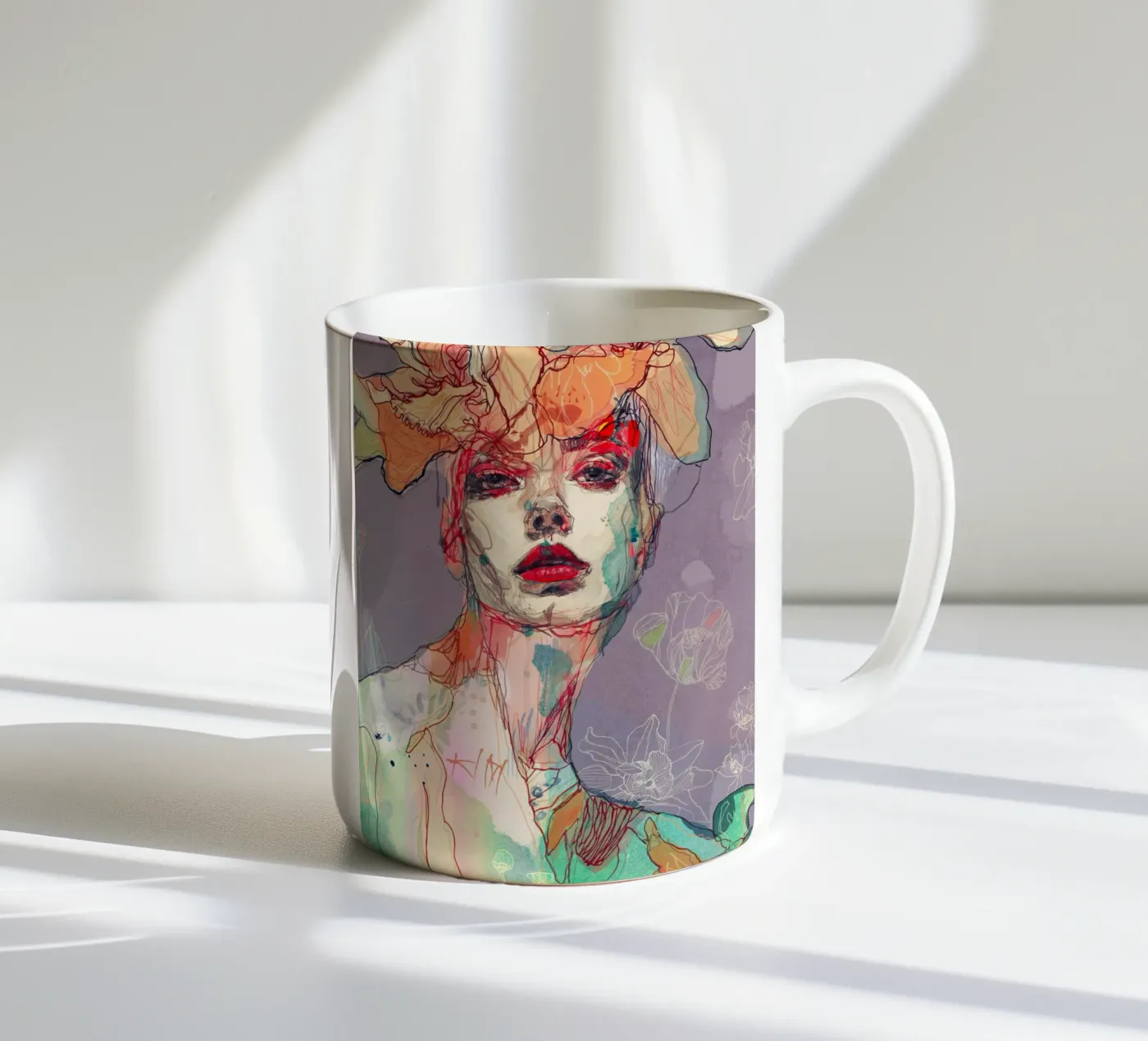 something I wait ceramic mug by Giulio Iurissevich