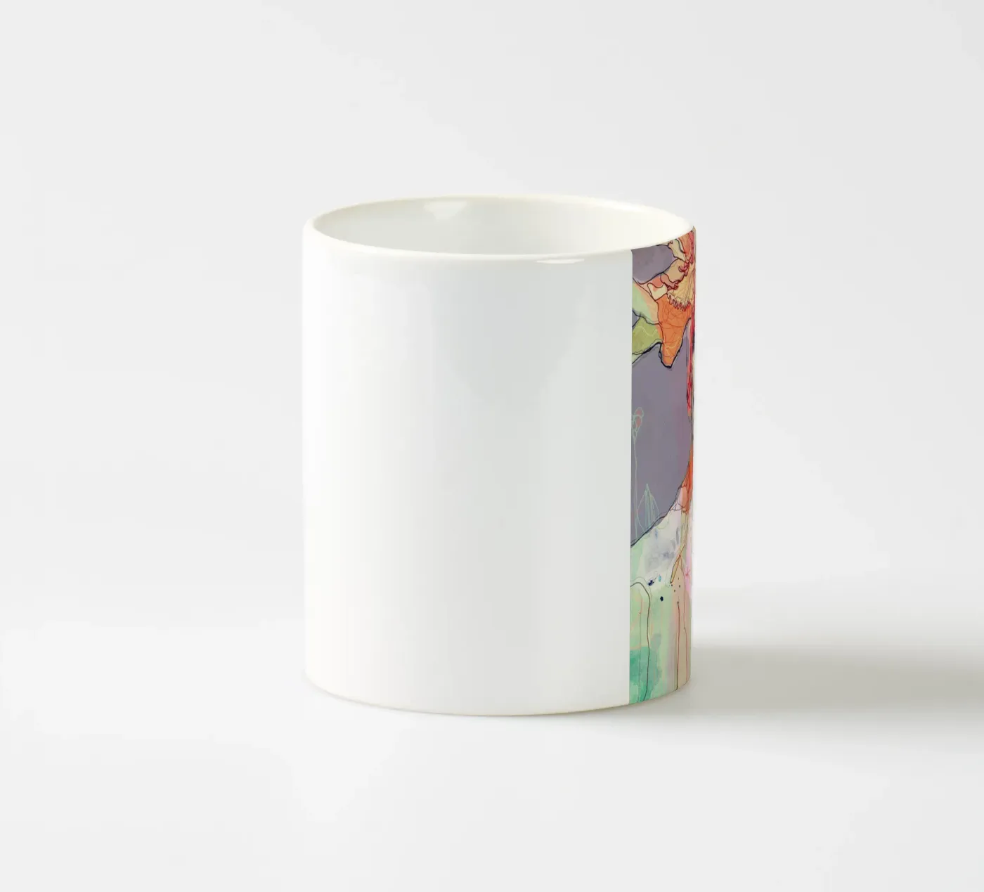 something I wait ceramic mug by Giulio Iurissevich