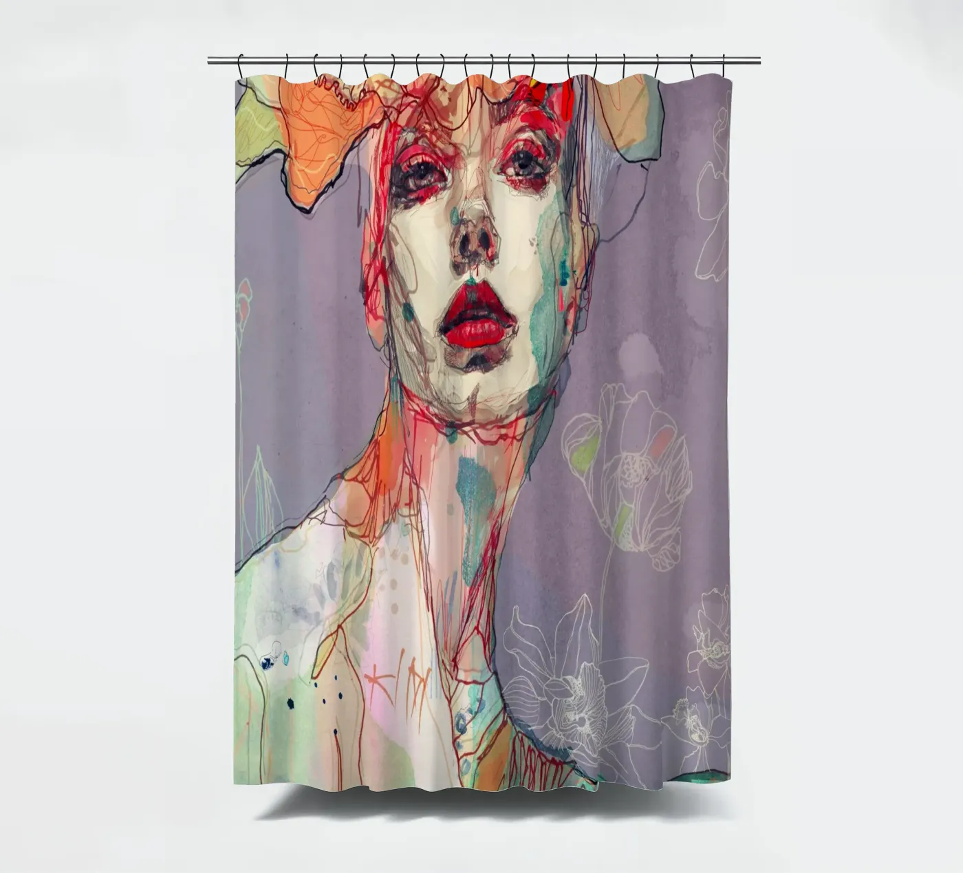 something I wait douchegordijn van Giulio Iurissevich