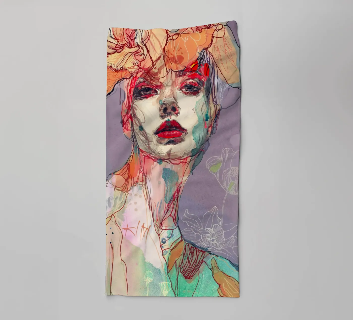 something I wait badhanddoek van Giulio Iurissevich