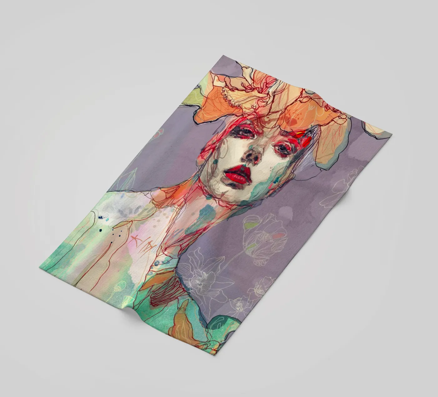 something I wait strandhanddoek van Giulio Iurissevich