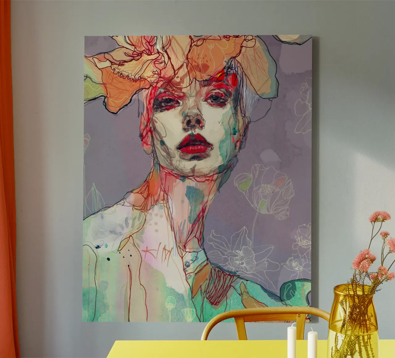 something I wait tela con Cornice a cassetta da Giulio Iurissevich