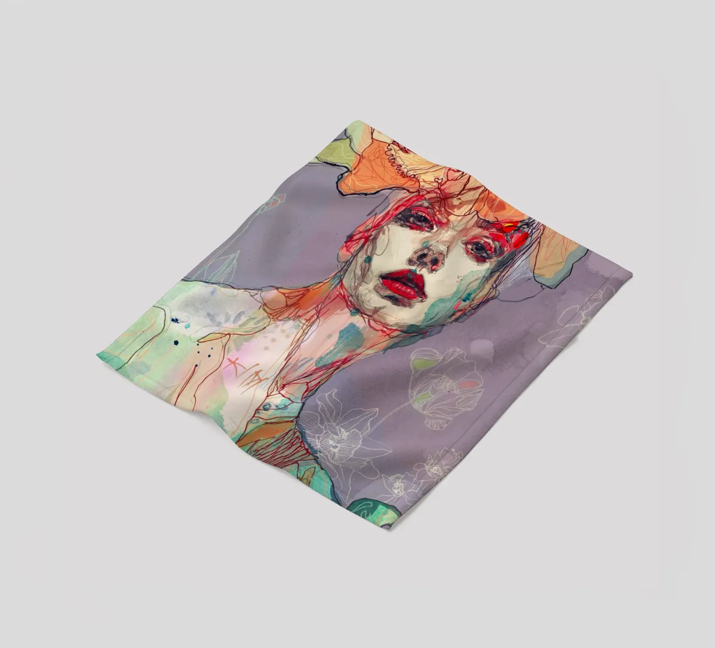 something I wait Fleecedecke von Giulio Iurissevich