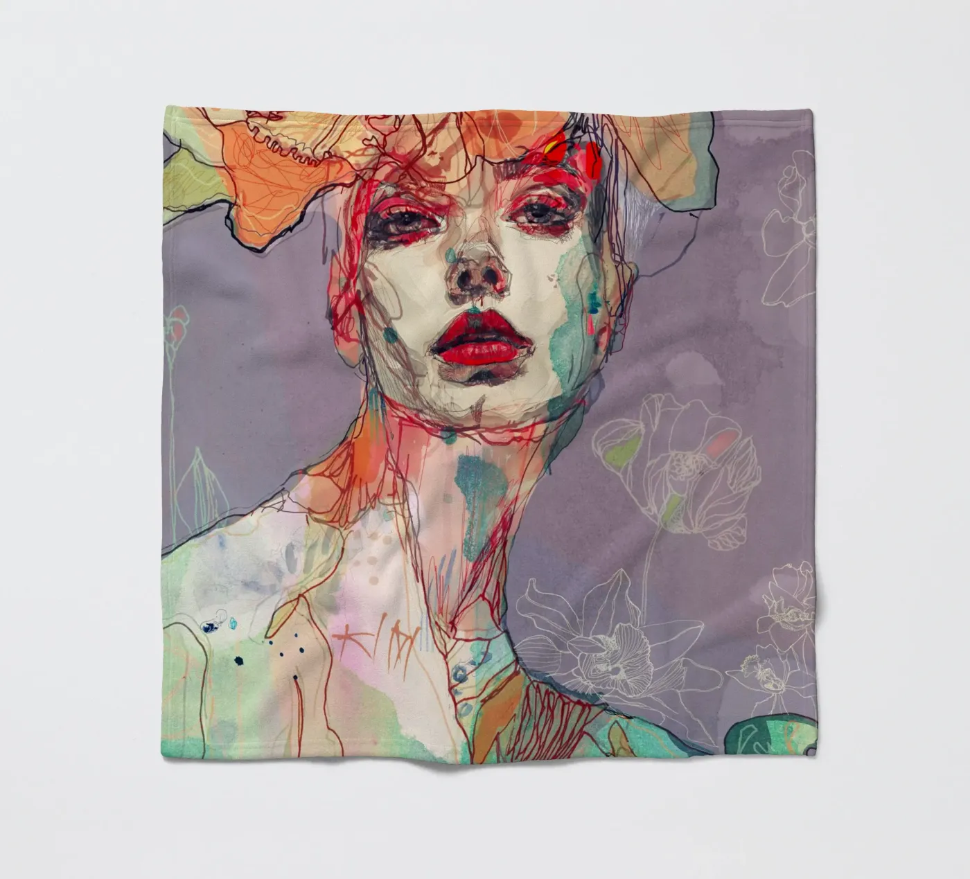 something I wait Fleecedecke von Giulio Iurissevich