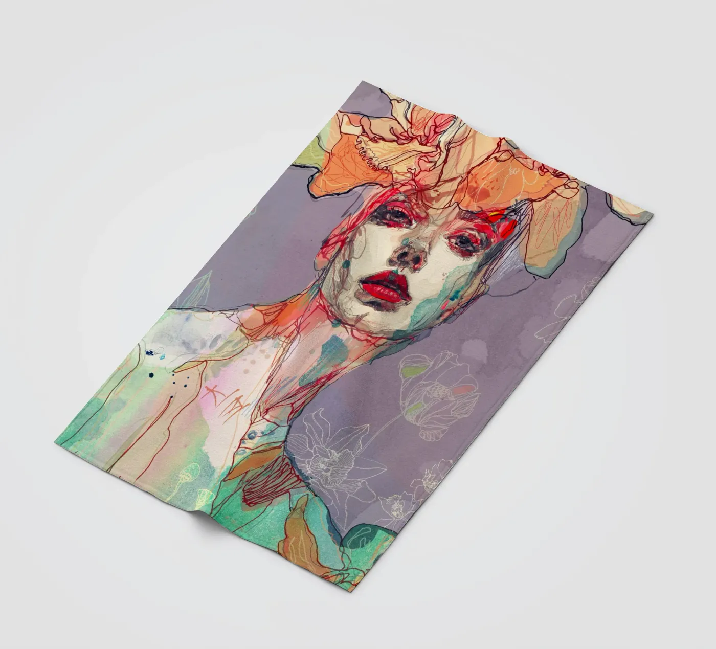 something I wait Fleecedecke von Giulio Iurissevich