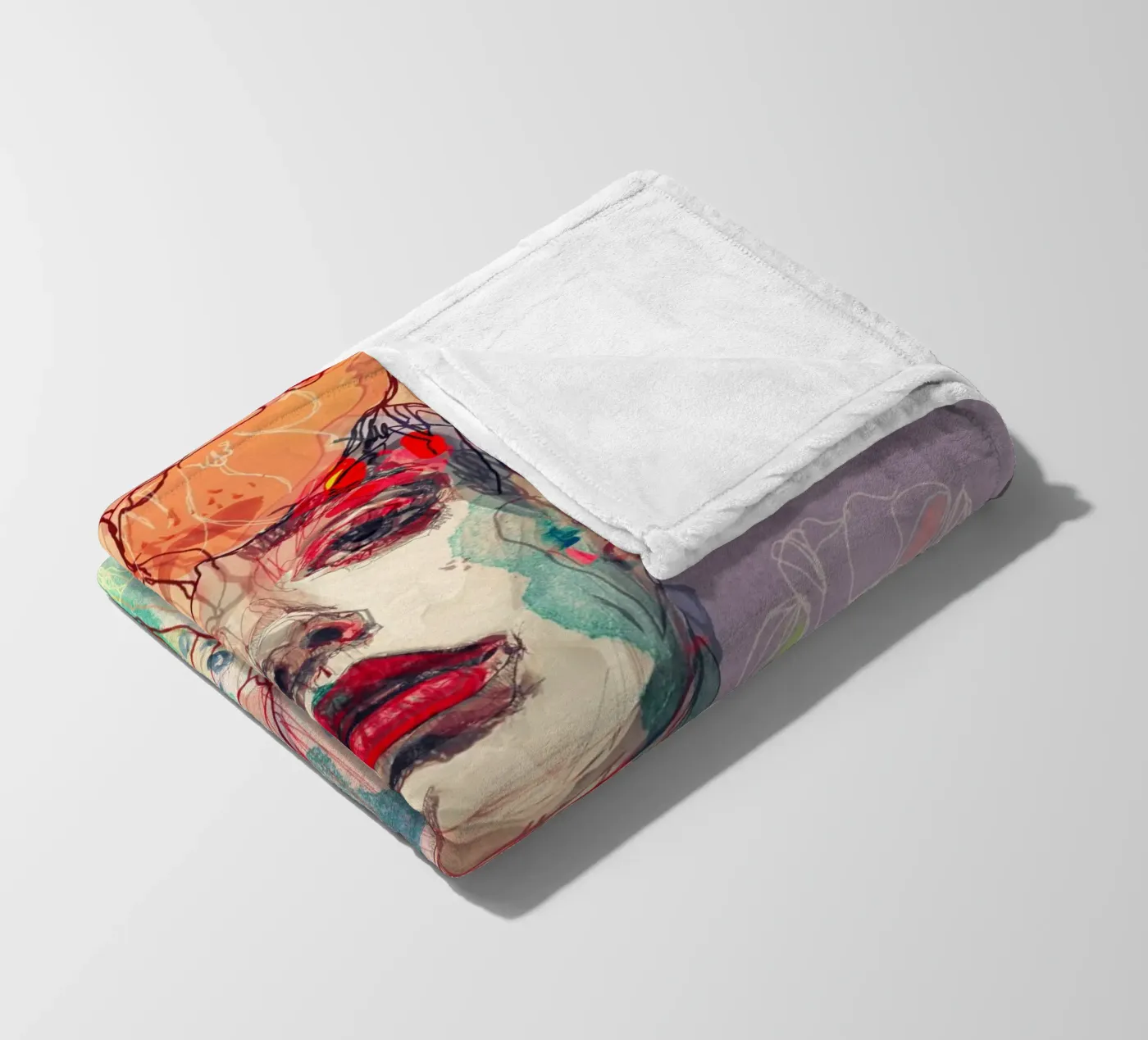 something I wait Fleecedecke von Giulio Iurissevich