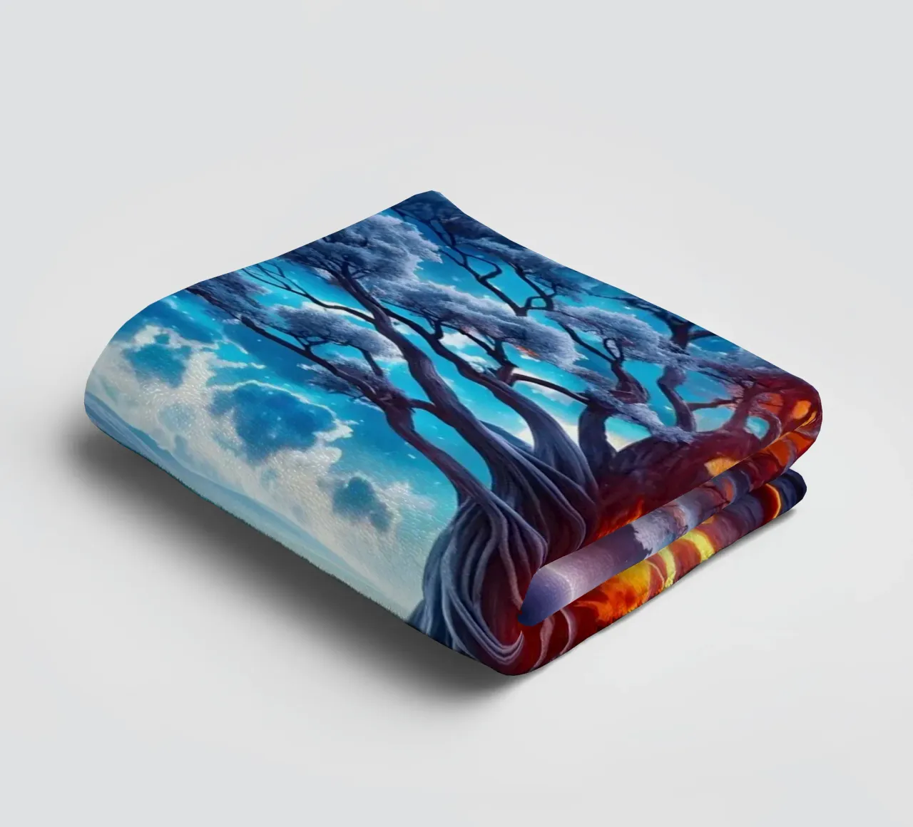 Tree two colors towel by Musadad Shop