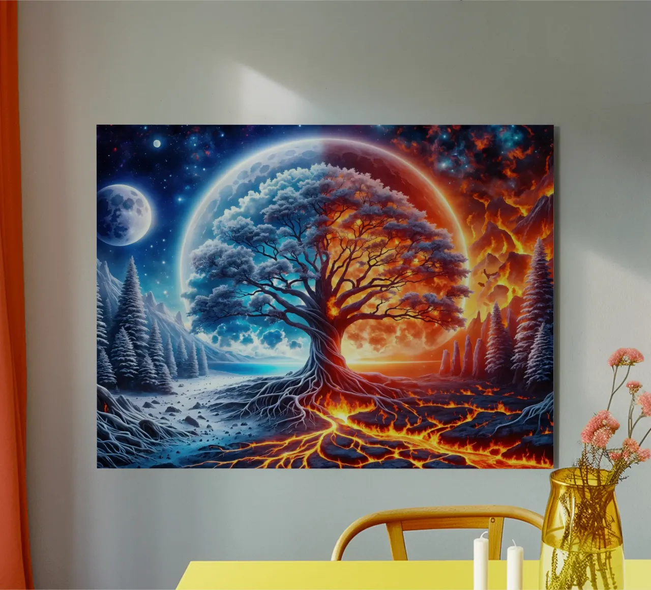 Albero a due colori alluminio dibond da Musadad Shop