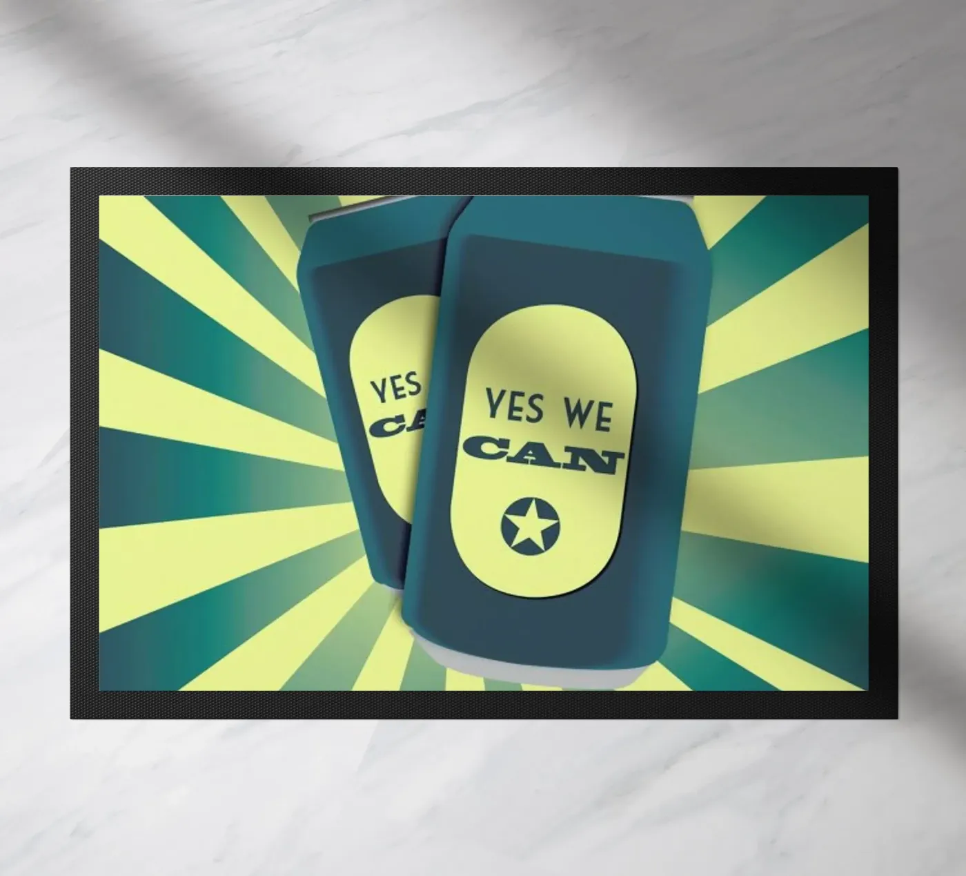 Can doormat by Trabolt Design