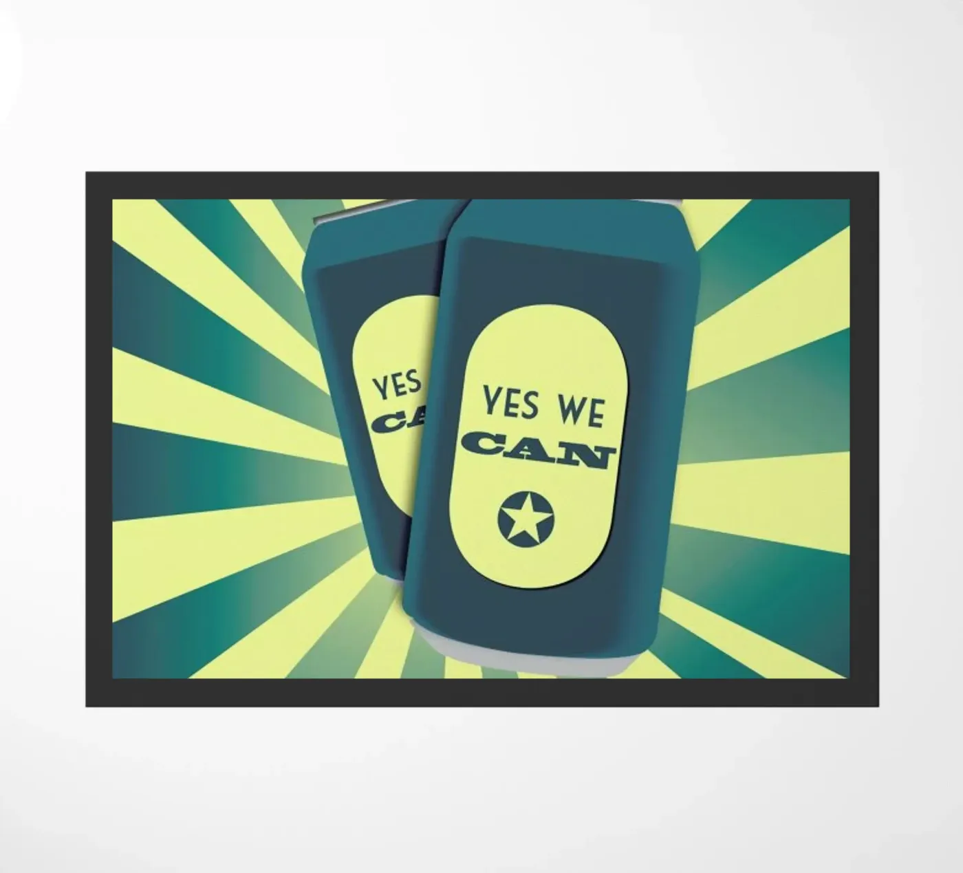 Can doormat by Trabolt Design